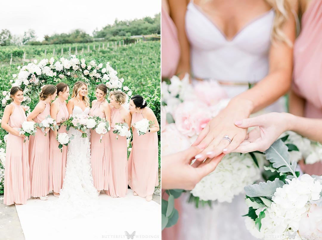 wedding, bridesmaids, wedding at Salabka Prague