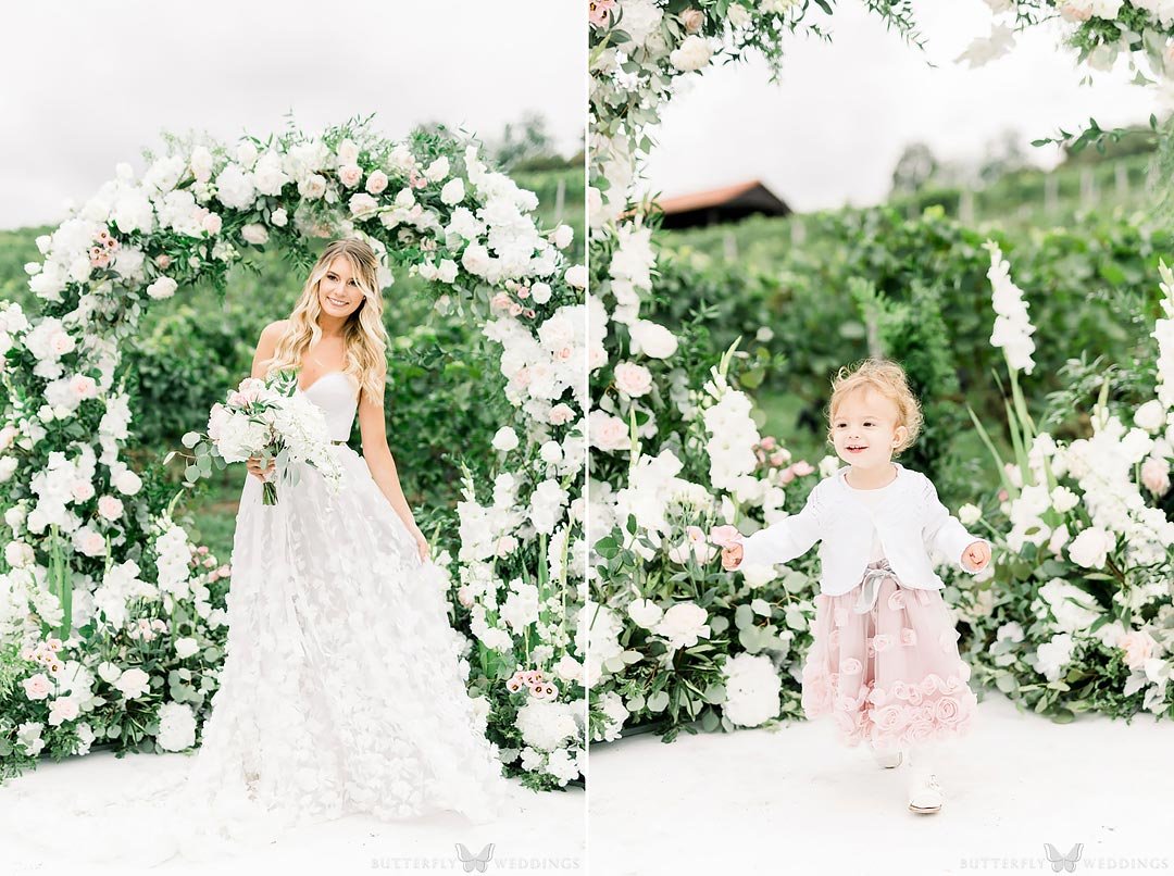 wedding photos, bride and daughter wedding photos, wedding in Czechia