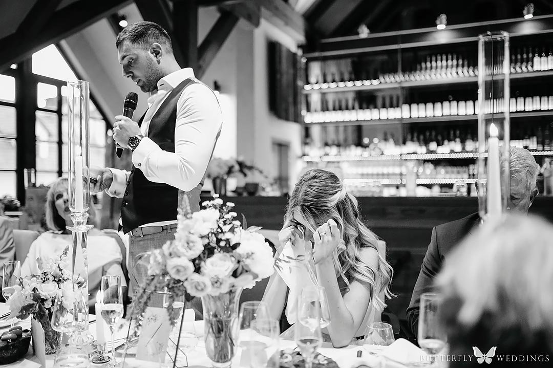 grooms wedding speech, wedding in Salabka Prague