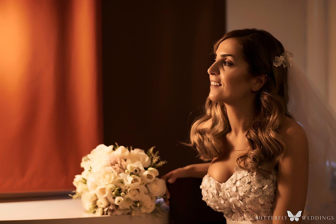 Bride destination wedding in prague