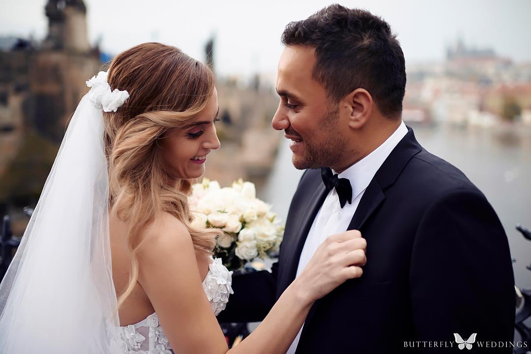 Bride and groom happy moments photos