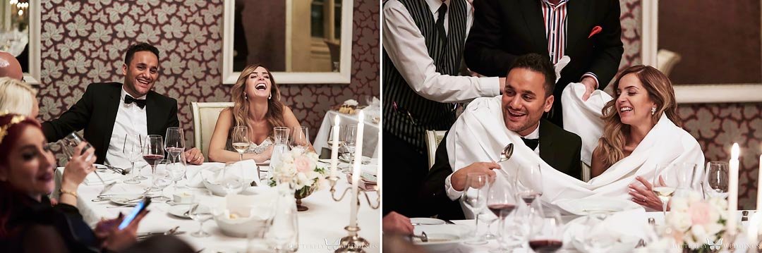 Wedding dinner at Villa Richter