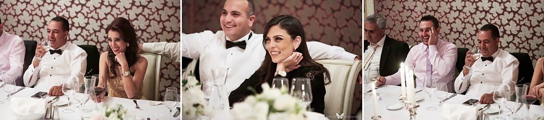 Wedding dinner at Villa Richter