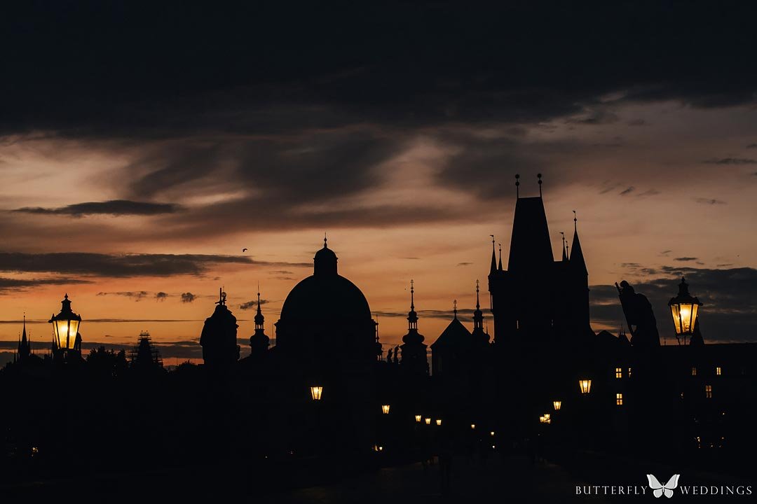 Letní svatba v centru Prahy
