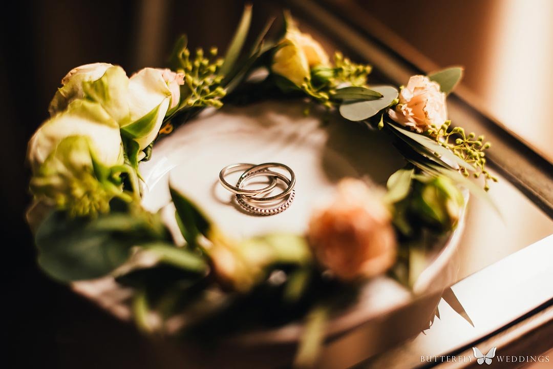 Wedding rings destination wedding in Prague, Czechia