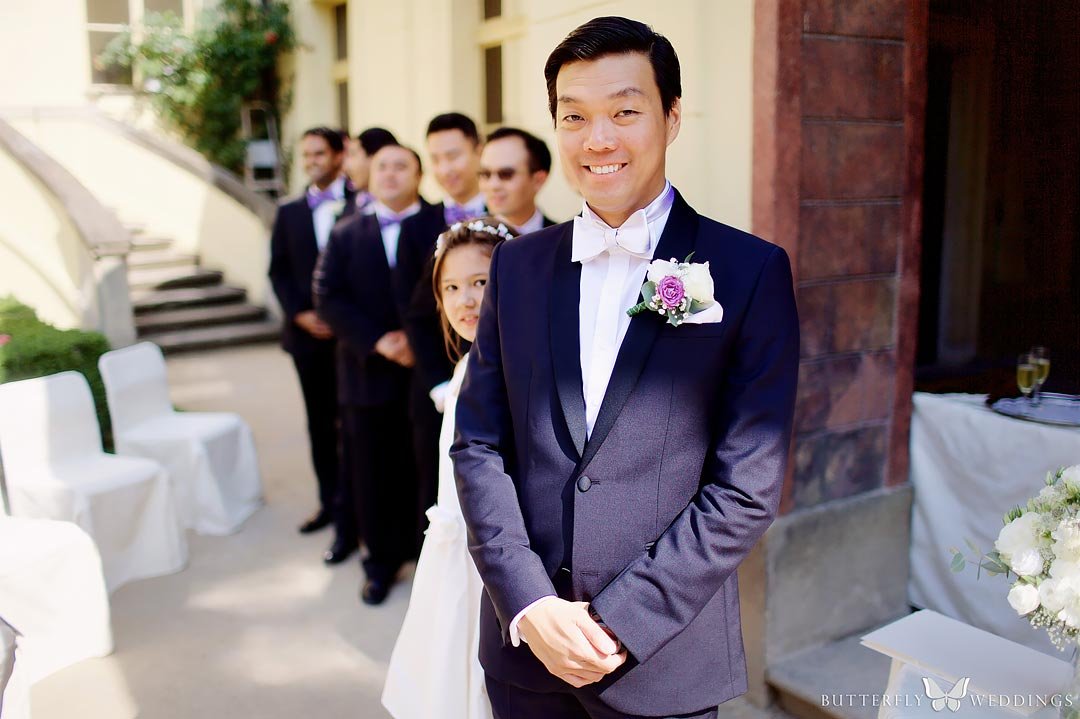 Ženich ve Vrtbovského zahradě