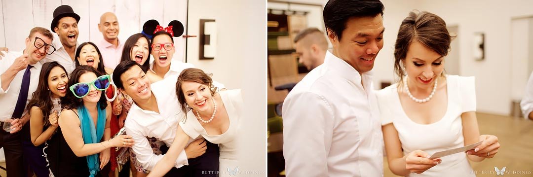 Photobooth fun at wedding