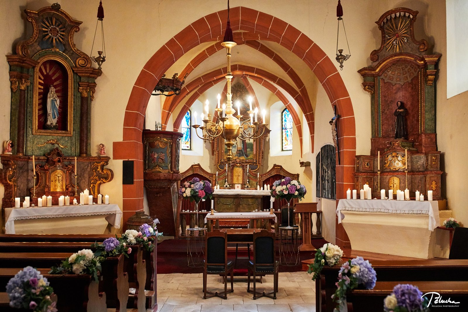 Wedding at church at Mcely