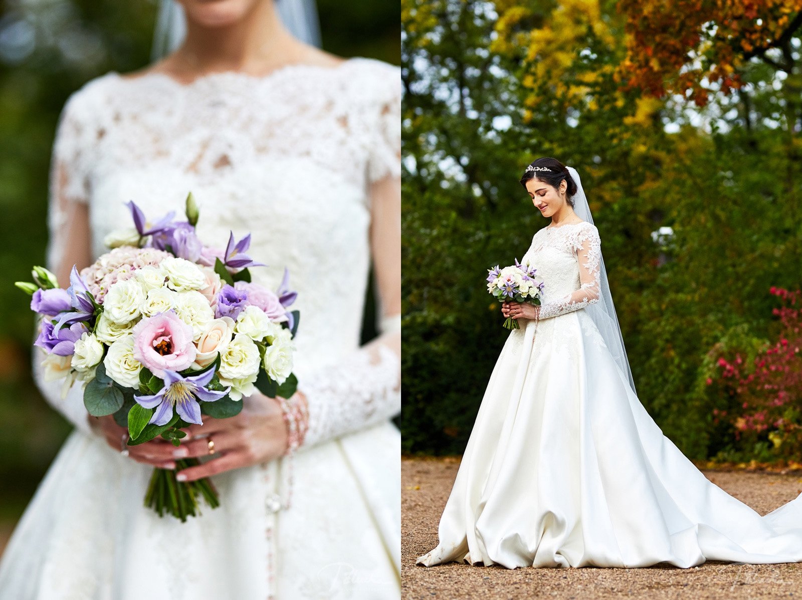 bride at chateau mcely wedding