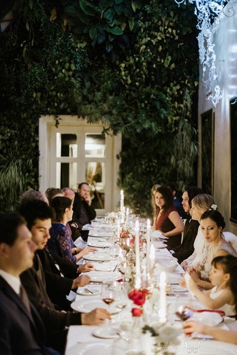 svatební hostina Villa Richter skleník