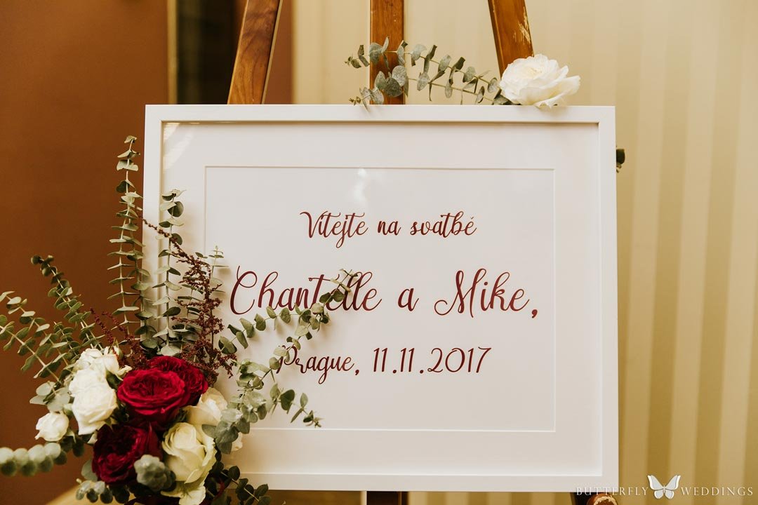 wedding welcome board