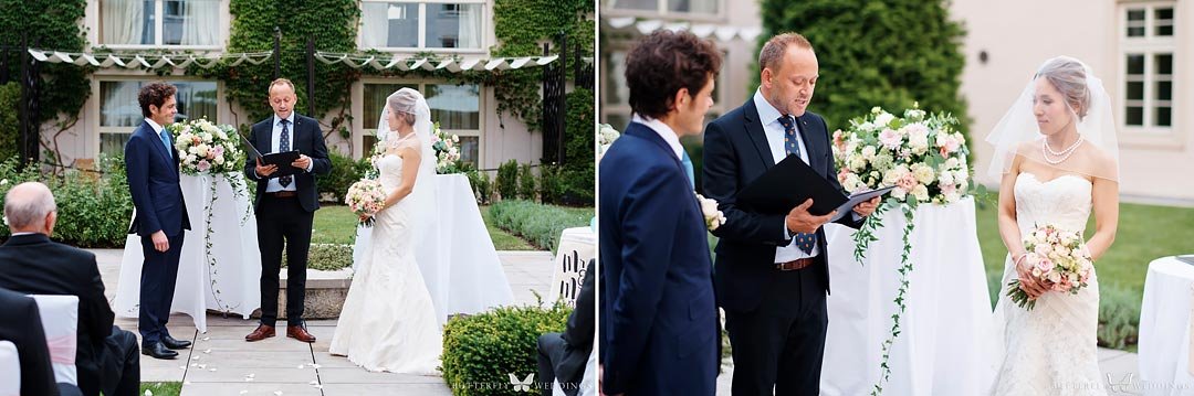 Wedding ceremony in Mandarin Oriental hotel Prague