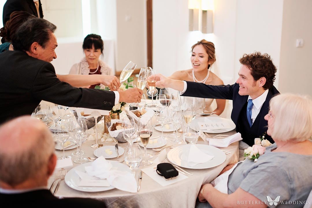 wedding reception in Mandarin Oriental in Prague