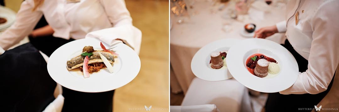 wedding menu wedding in Mandarin Oriental in Prague