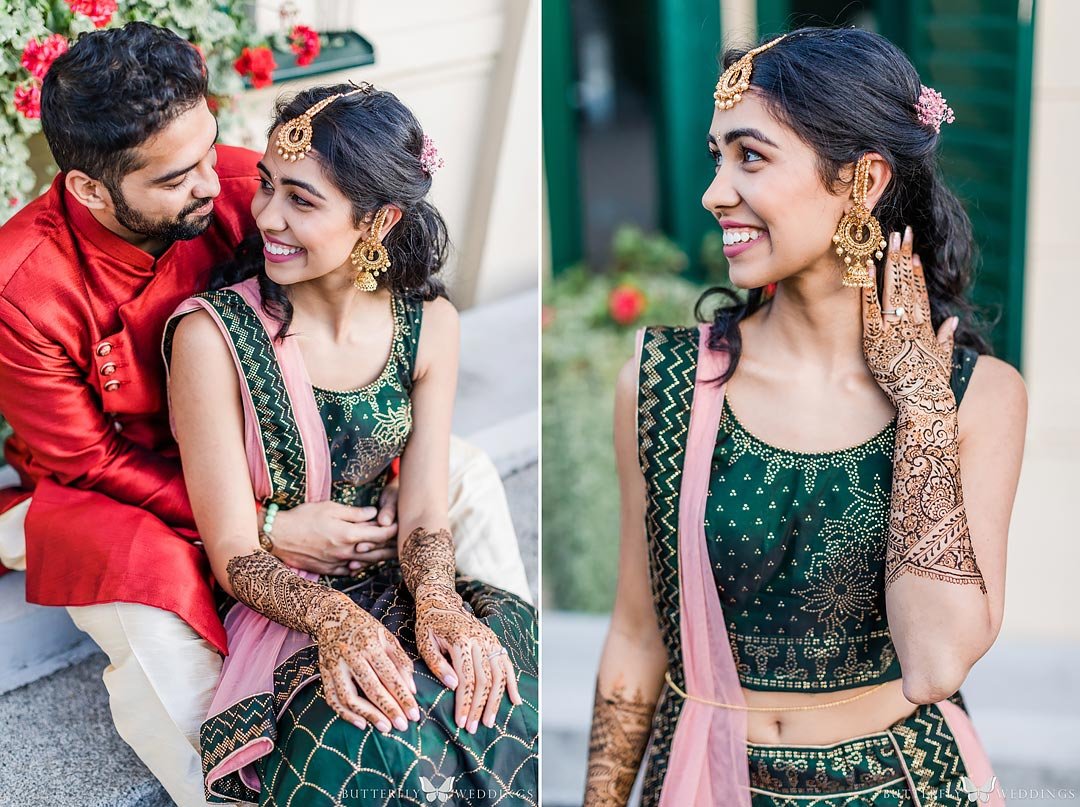 Indian wedding in Prague bride and groom photos