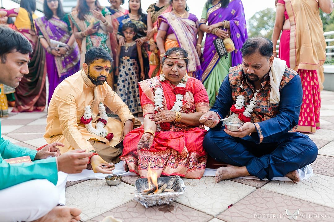 pre-wedding ceremonies hindu indian destination wedding in Prague Czech Republic