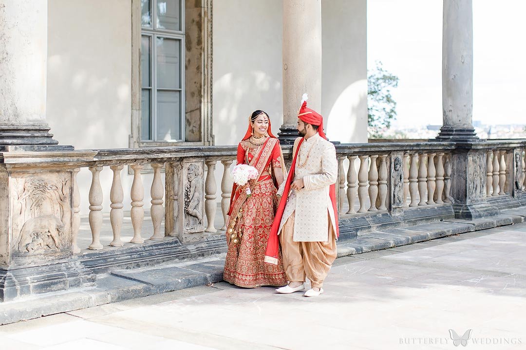 couple wedding photos destination indian wedding in Prague