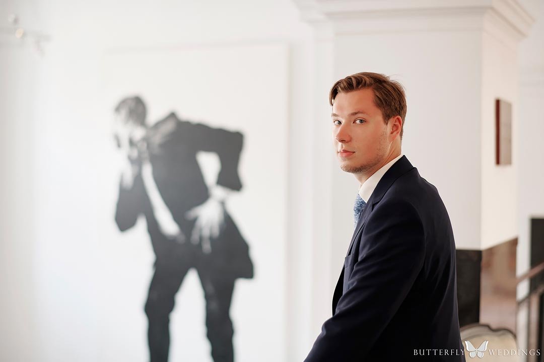 přípravy ženicha hotel Grand Mark Praha