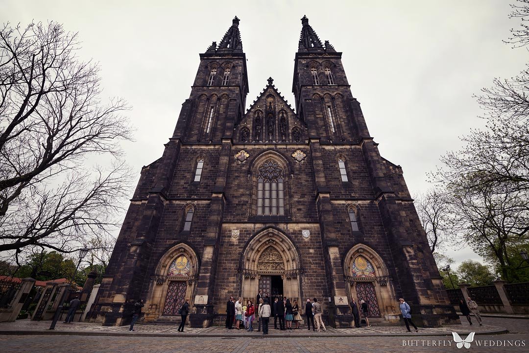 Church of St. Peter and Paul at Vyšehrad, amazing church for wedding in Prague
