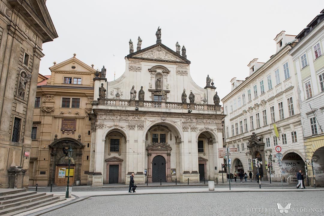 Church of St. Salvator in Prague, beautiful church for a Catholic wedding ceremony